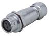 Female Circular Connector • Metal-Shielded with Push-Pull Snap Lock Cable-End • 3 way • 250V 13A • IP67 [XY-CCM211-3S]