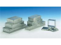 Double type RF Enclosure • Hot Tin Plated Steel • with 2 Snap-On Covers • 54x50x27mm • Silver [TEKO 271]