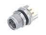 Circular Connector M8 Panel Female Front Fastened 6 Pole DIP Solder - with Shield Sheet IP67 1,5A/30V [09-3422-81-06]