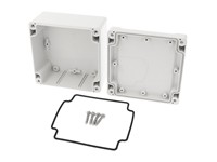 ABS Plastic Enclosure 105mm x 105mm x 60mm Grey Watertight IP66 [1555LGY]