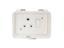 Crabtree Classic Industrial 16A Single Switched Socket with Splash Proof Surface Box 4X2 IP44 [CRBT 1471W]