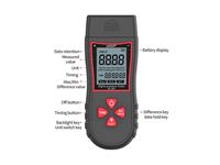 NOYAFA NF-565 DIGITAL MANOMETER HVAC AIR PRESSURE DIFFERENTIAL PRESSURE GAUGE WITH 11 UNITS AND BACKLIGHT [NF-565 DIGITAL MANOMETER]