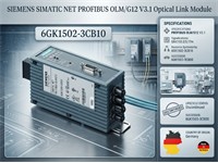 PROFIBUS OLM/G12 V3.1 Optical Link Module With 1 RS485 And 2 Glass Fiber-optic Cable Interfaces (4 BFOC Sockets) [6GK1502-3CB10]