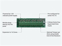 8 Zone on board Plug-In Expander Module for IDS X64 PANEL [IDS 860-06X-08PI]