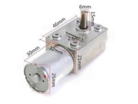 Reversible High Torque Turbo Worm Gear Motor JGY370 DC 12V 90RPM [BMT WORM GEAR MOTOR 12V 90RPM]