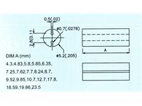 SPACER FOR 3MM & 5MM LEDS L=5,08MM [BR-5,08MM]