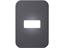 One Single Module Horizontal Cover Plate (Gun Metal) (Black Trim) [VB6102GM]