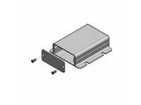 Extruded Aluminium Enclosure with Integrated Flange 80x54x23mm - Aluminium End Plates [1455CF801]