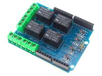 4 CHANNEL RELAY SHIELD COMPATIBLE WITH ARDUINO.  5VDC  3A 120VAC/24VDC [CMU 4 CHANNEL RELAY SHIELD]