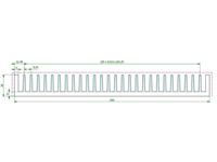 Extruded Heatsink • Rth= 0.5 K/W • Length : 1000mm • Black Anodised surface [SK49-1000SA]