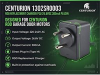 RDO Replacement Charger PSU 26.8VDC 300mA PLUGIN [CEN 1302SR0003]