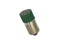 LED LAMP BA9S BAYONET FLAT LENSE GREEN - 220VAC [BA9S-LED-AC220G]