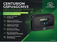 Centurion G-Speak Ultra 4G GSM Controller Module V3 Intercom, Supply Voltage:11-24VDC, Memory Capacity:1500 Access Numbers, 5000 Event Logs, 20 Access Profiles, 4XConfigurable Input/output Channels, IP40 [CEN GSPU4GCMV3]
