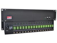 16 channel Video CAT (UTP) receiver; with 30Vdc output; 500mA per channel; one VC-01PM module required be channel - 300m passive [BFR VC-016PR]