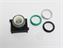 Push Button Actuator Switch Illuminated Momentary • Green Flush Lens • Metallic Silver 30mm Bezel [P301MGS]