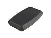 ABS Enclosure 147 x 89 x 25mm Soft Sided Watertight IP65 Black Top Grey Sides [1553WDBK]