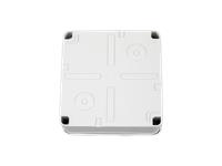 Plastic Waterproof ABS Enclosure, 130g, Rated IP65, Size : 107x107x60 mm, 3mm Body Thickness, Impact Strength Rating IK07, Box Body and Cover Fixed with 4X Stainless Screws, Silicone Rubber Seal, Internal Lug for Circuit Board or DIN Rail Track. [XY-ENC WPP45-01 MS]