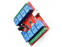 8 Channel 12V Relay Module with Computer USB Control Switch [HKD 8CH 12V RELAY USB CONTROL BD]