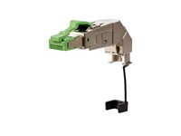 Profinet Pro Industrial RJ45 Connector Fully Shielded CAT5 2 Pair Class D IDC Termination for Solid/Stranded Wire 26 - 22AWG 360 Degree Cable Entry- 10,5mm Max OD [130E405042PE]
