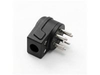 Circular Cable Connector With Strain Relief 6-Pin [MES60BZ BLACK]