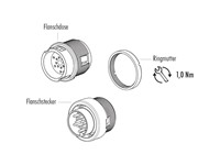 Circular Connector Bayonet Panel Female 7 Pole Solder Terminal IP40 5A 125V [99-0624-00-07]