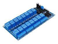 ARDUINO COMPATIBLE 5V/10A 16CH RELAY MODULE WITH N/O AND N/C CONTACTS WITH OPTO ISOLATED I/P [GTC RELAY BOARD 16CH 5V ARDUINO]