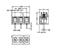 5mm Screw Clamp Terminal Block • 3 way • 10A – 250V • Straight Pins • Green [MRT12P5-3E]