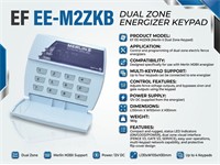 Merlin Stealth Two-Zone Keypad - Merlin Keypad - 2 Zone, 2 Gate {EE-M2ZKP} [EF EE-M2ZKB]