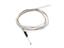 3D PRINTER HOTEND THERMISTOR, 100K PRECISION + 1% B VALUE 3950, WHITE LEAD OF TEFLON WIRE/ 1MM OD AND 1 MT LONG, 200 ° /300V, 1.8MM THERMISTOR HEAD [HKD 3D PRINTER NTC THERMISTOR]