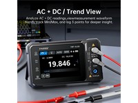 3-in-1 Digital Multimeter DSO DDS Generator 60,000 Counts TRMS Bluetooth App Sync [FNIRSI TMP600 3IN1 DMM+SIG GEN]