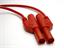 SAFETY TEST LEAD PVC Stackable 4mm STR. SHRD PLUG TO STR. SHRD PLUG  1mm sq. 16A 1000VDC CATII [MLS-WS 50/1 RED]