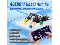 Based on an ESP32 Platform, This is a 4 DOF Robot Arm Kit with Servo Control for Learning Robotics, Coding, and Motion. Ideal for Stem Education [ACEBOTT 4DOF ROBOT ARM KIT QD022]