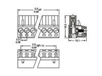 5.08mm Screw Clamp Terminal Block • 12 way • 12A – 250V • Screw Clamp • Green [CPF5,08-12E]