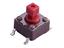 Tactile Switch • Form : 1A - SPST (NO)/4Termn • 50mA-12VDC • 260gf • SMD • Red • Case Size : 6x6 / 7.3(sq)x2.4,Lever : 3.8mm [DTSM644R]