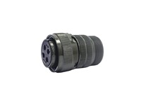 Circular Connector MIL-DTL-5015 Style Screw Lock Cable End Plug Optional Cable Clamp 4 Poles #12 Contacts Female Solder 23A 900VAC/1,250VDC (MS3106A20-4S)(97-3106A-20-4S) [XY3106A-20-4S]
