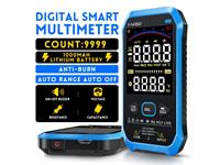 Large Screen LCD Dual Display Smart Multimeter, 10000Counts, Maximum Voltage: DC/AC 1000V RMS, Capacitance Range:0-10MF, Resistance Range: 0-100mΩ, with Battery 3.7V/1000mAh [FNIRSI S1 DIGITAL MULTIMETER]