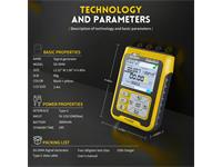 0-24V Adjustable Voltage, 0-24mA Current Simulator, Pusle Waves Generator : 0~9999HZ, Thermal Resistance: PT100: -200~650℃, CU50: -20~150℃, RES: 0~390Ω, WRE25/26; Thermocouple (MV: TC-S/B/K/R/J/T/N + Process/Loop Calibrator with Battery 3.7V/3000mAh [FNIRSI SG-004A SIGNAL GENERATOR]