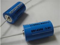 Lithium Thionyl Chloride 1/2AA Battery Axial Leads 3.6V 1.2AH (Non Rechargeable) [ER14250AX]