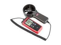 Mini Digital Anemometer Range:0.4~30m/s, Temp-10~50°C/14~122°F, Resolution:0~99: 0.01, Sample Rate:0.5s: LEVEL0~12, Overload Indication, max/min/avg, Data Hold, LCD Backlight, Auto Power Off, Low Batt Indication, Auto Range, 120x53x43mm, 365g [UNI-T UT363S]