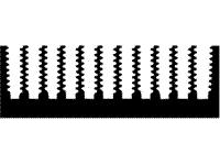 Extruded Heatsink • Rth= 1.9 K/W • Length : 50mm • Black Anodised surface [SK442-50SA]