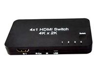 4 way HDMI inputs  switch to one HDMI output ,SUPPORT FULL 1080P,  4K x 2K signal ,3D , PLASTIC HOUSING , INC USB CABLE [HDMI SWITCHER P441]