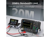 FNIRSI 2D15P 3‑in‑1 Benchtop Unit – 100 MHZ Dual‑Channel Phosphor Oscilloscope, Digital Multimeter and Function Generator with Clear Display and Comprehensive Measurement Tools. [FNIRSI DSO2D15P 2CH 100MHZ 3IN1]