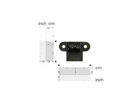 Ultra-Compact ToF Laser Ranging Sensor (0.02-7.8M, 1 GRAM). 19×12×10.3mm. Power Supply: 4.3–5.2V DC [DFR COMPACT TOF LASER SENSOR7.8M]