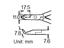 SMD ANGLE TIP CUTTING PLIER 125MM NON-SLIP HANDLE {SCT719} [PRK PM-719]