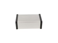 Extruded Aluminium Enclosure Clear 120x78x43 Plastic End Plates [1455K1202]