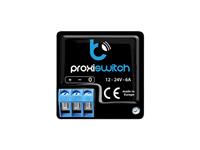 BLE-PROXISWITCH IS AN EXTRAORDINARY PROXIMITY SENSOR THAT ALLOWS YOU TO TURN ON/OFF DEVICES USING TOUCH OR HAND MOVES,SUPPLY VOLTAGE:12 – 24 V DC,MAX LOAD:5A,MAXIMUM POWER:120 W,SENSOR:	CONTACTLESS, CAPACITIVE ,DIMENSIONS: 38 X 38 X 19 MM [BLE-PROXISWITCH]