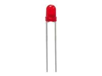 LED DIFF DOME 3MM RED 1,3MCD [L-934HD]