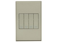 VETI 3 Four Lever Two Way Switch 4x2 (100x50mm) Titanium [VETI 3V124TT]