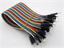 JUMPER MALE/MALE 30CM IN 40WAY COLOUR CABLE [GTC RIBBON CABLE JUMPER 40W M/M]