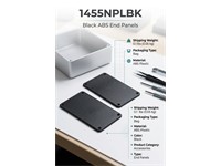Black Plastic Solid Bezel for 1455N Enclosures- 2/Pack [1455NPLBK]